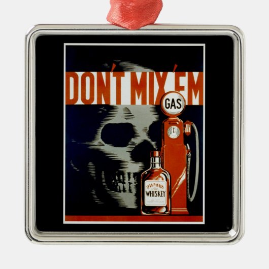 ヴィンテージ「Do Not Mix 'Em'」オーナメント メタルオーナメント (正面)