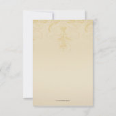 ヴィンテージ　Eat, Drink, and Be Married　結婚式　返信カード 出欠カード (裏面)