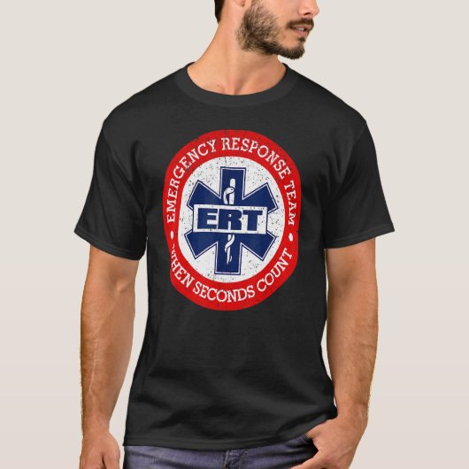 ヴィンテージ Ert 緊急対応チーム Tシャツ (正面)