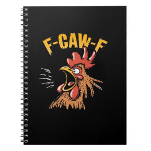 ヴィンテージ F-Caw-F ニワトリ F-Caw-F 面白いニワトリ ノートブック