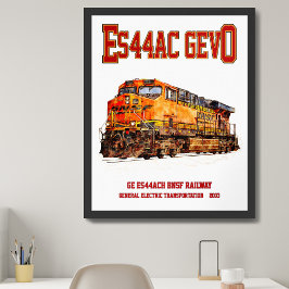 ヴィンテージ GE ES44AC GEVO ディーゼル機関車 ポスター