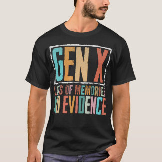 ヴィンテージ Gen X 思い出はたくさん 証拠はない 笑える S Tシャツ