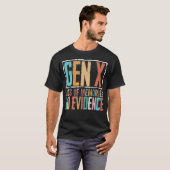 ヴィンテージ Gen X 思い出はたくさん 証拠はない 笑える S Tシャツ (正面フル)