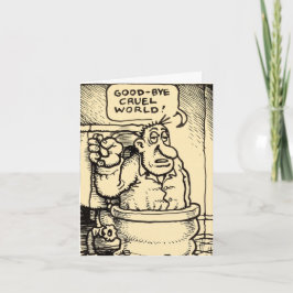 ヴィンテージ「Goodbye Resaviol World」ノートカード ノートカード