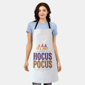 ヴィンテージ Hocus Pocus ハロウィン タイポグラフィ デザイン_1 エプロン (着用した状態)