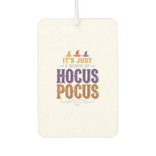 ヴィンテージ Hocus Pocus ハロウィン タイポグラフィ デザイン_1 カーエアーフレッシュナー