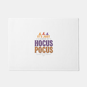 ヴィンテージ Hocus Pocus ハロウィン タイポグラフィ デザイン_1 ドアマット