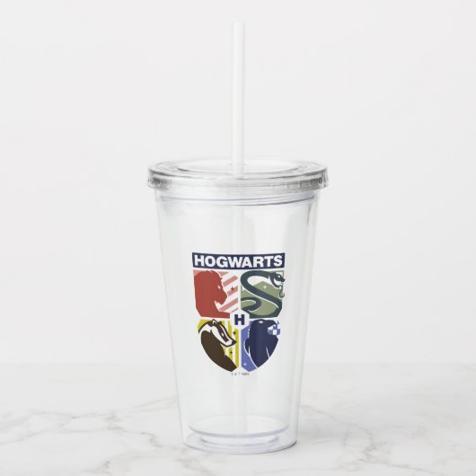 ヴィンテージ HOGWARTS™スタンプクレスト アクリルタンブラー (正面)