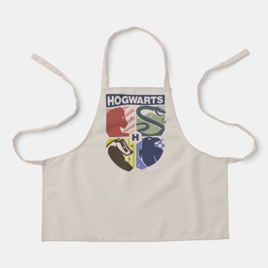 ヴィンテージ HOGWARTS™スタンプクレスト エプロン (正面)