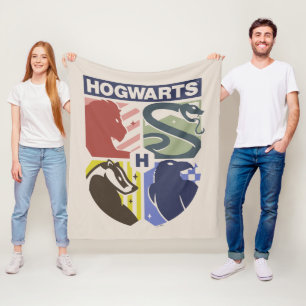 ヴィンテージ HOGWARTS™スタンプクレスト フリースブランケット