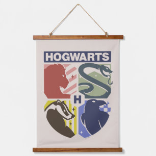 ヴィンテージ HOGWARTS™スタンプクレスト 吊り下げ型タペストリー