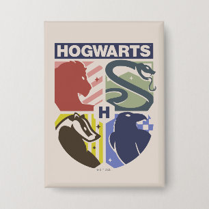 ヴィンテージ HOGWARTS™スタンプクレスト 缶バッジ