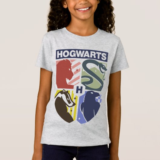 ヴィンテージ HOGWARTS™ スタンプクレスト Tシャツ (正面)