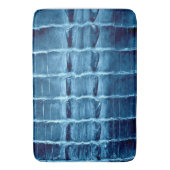 ヴィンテージ"HORNBACK"のわに革ターコイズ バスマット (正面縦)