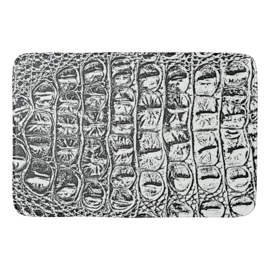 ヴィンテージ"HORNBACK"のわに革BLK及び重量 バスマット (正面)