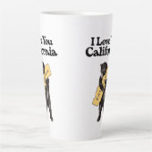 ヴィンテージ「I Lave You, California」ベア カフェラテマグ (正面)