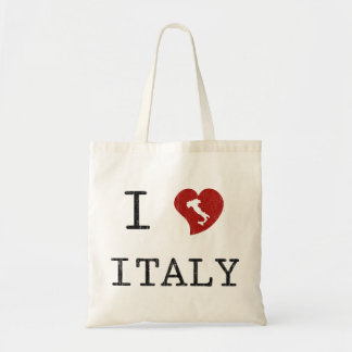 ヴィンテージ I Love Italy トートバッグ
