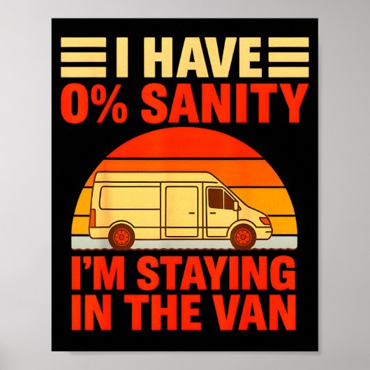 ヴィンテージ I'm Staying In Tha Van ファズモフォビア マンズ ポスター (正面)