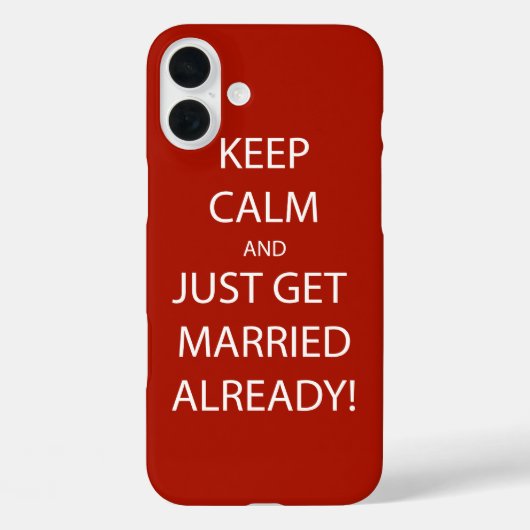 ヴィンテージ Keep Calm  結婚しよう Case-Mate iPhoneケース (裏面)
