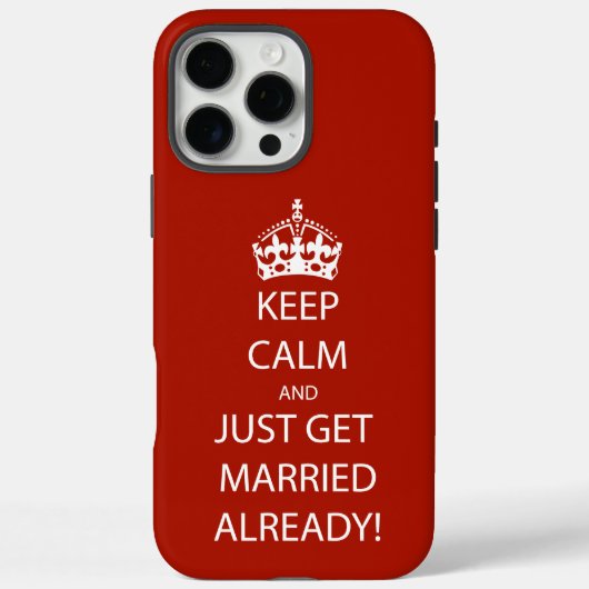 ヴィンテージ Keep Calm  結婚しよう Case-Mate iPhoneケース (裏面)