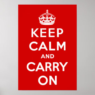 ヴィンテージ Keep Calm and Carry On 第二次世界大戦プロパガンダ ポスター