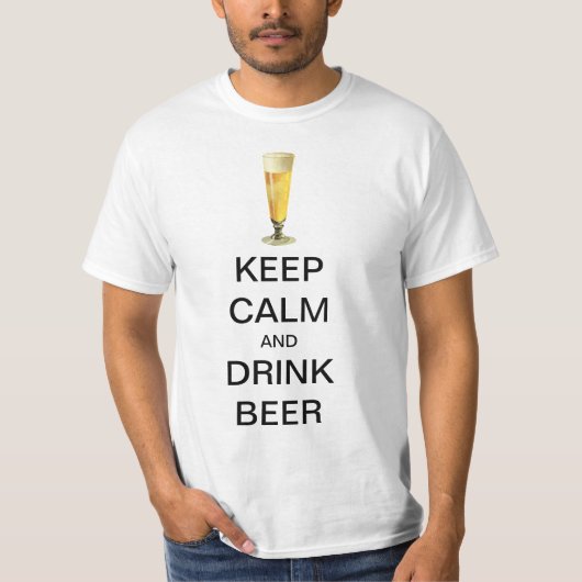ヴィンテージ Keep Calm and Drink Beer Tシャツ (正面)