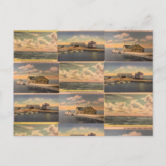 ヴィンテージ「Kelley's Island, Ohio」ポストカード ポストカード (正面)