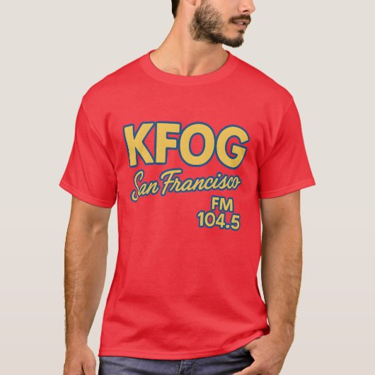 ヴィンテージ KFOG - サンフランシスコ Tシャツ (正面)