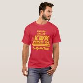 ヴィンテージ KWK ステレオ、ミズーリ州セントルイス Tシャツ (正面フル)