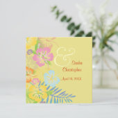 ヴィンテージ/Leis/ルアウ（ハワイ式宴会）/ハイビスカスウェディング招待状 招待状 (スタンド正面)