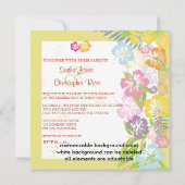 ヴィンテージ/Leis/ルアウ（ハワイ式宴会）/ハイビスカスウェディング招待状 招待状 (裏面)