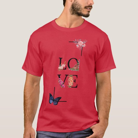 ヴィンテージ LOVE ギフト Tシャツ (正面)