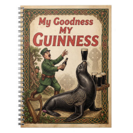 ヴィンテージ "My Goodness My Guinness" アシカ スパイラルノート ノートブック