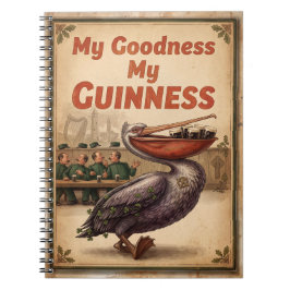ヴィンテージ "My Goodness My Guinness" スパイラルノートブック ノートブック