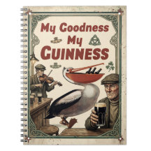 ヴィンテージ "My Goodness My Guinness" スパイラルノートブック
