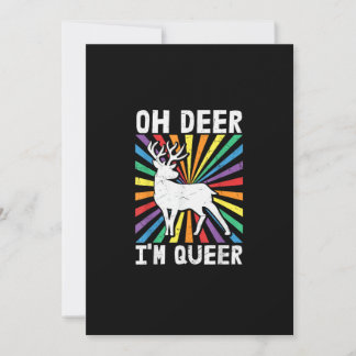 ヴィンテージ Oh Deer I'm Queer プライド LGBT ゲイ レズビアン シーズンカード