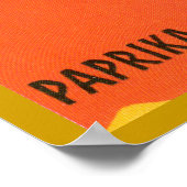 ヴィンテージ「Paprika Spain」ラベル ポスター (角)