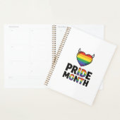 ヴィンテージ Pride Month ツ角 ハート Tシャツ デザイン_1 プランナー手帳 (ディスプレー)