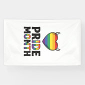 ヴィンテージ Pride Month ツ角 ハート Tシャツ デザイン_1 横断幕 (横)