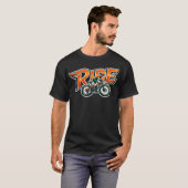 ヴィンテージ RIDE ビッグ モーターサイクル バイカー Tシャツ (正面フル)