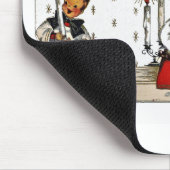 ヴィンテージ-santa-christmas-post-cards-0029 マウスパッド (コーナー)