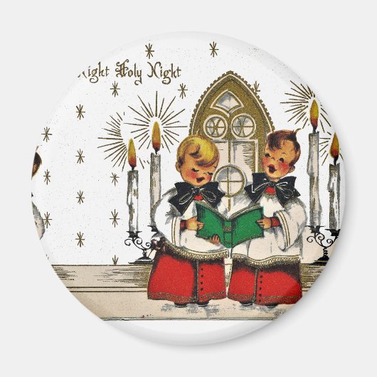 ヴィンテージ-santa-christmas-post-cards-0029 マグネット (正面)