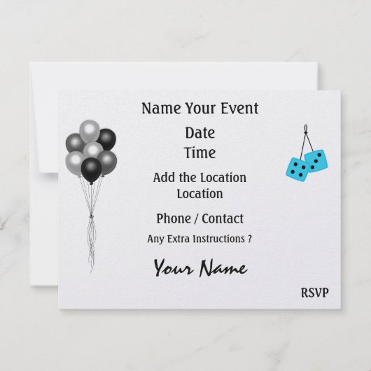 ヴィンテージ- SRF 招待状 (裏面)