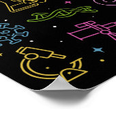 ヴィンテージ STEM 科学 技術 工学 数学 T ポスター (角)