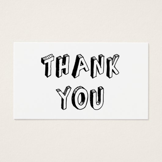 ヴィンテージ Thank You カード (正面)