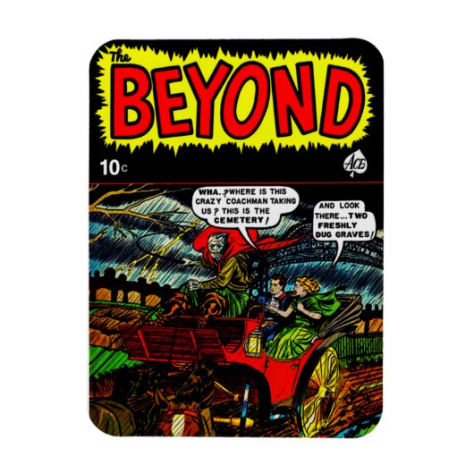 ヴィンテージ「The Beyond」漫画フレキシブル磁石 マグネット (縦)