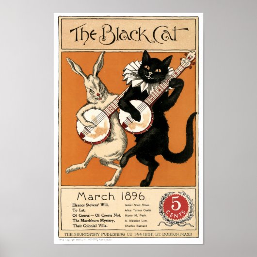 ヴィンテージ「The Black Cat」表紙 ポスター (正面)