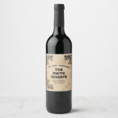 ヴィンテージ "The Smith Reserve" パーソナライズド エイジング ワインラベル (正面)
