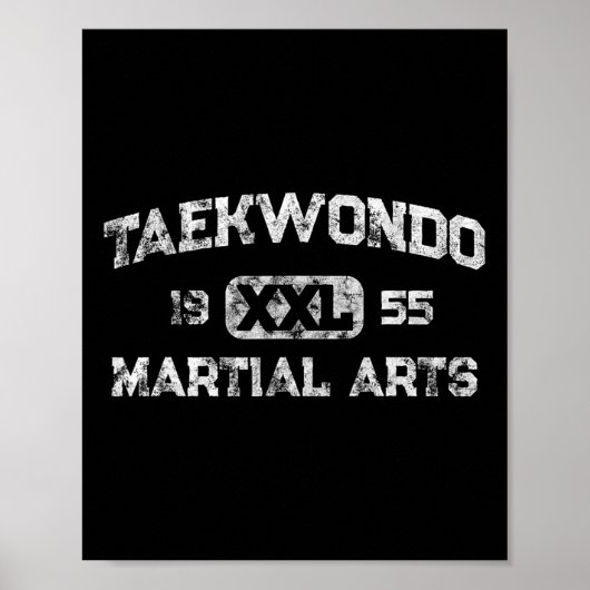ヴィンテージ Tkd テコンドー 生徒 武道 空手 武道家 ポスター (正面)