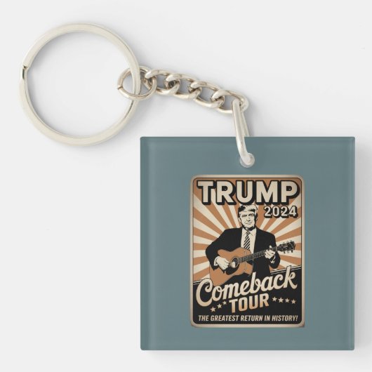 ヴィンテージ TRUMP 2024 ロックス復活ツアー キーホルダー (正面)